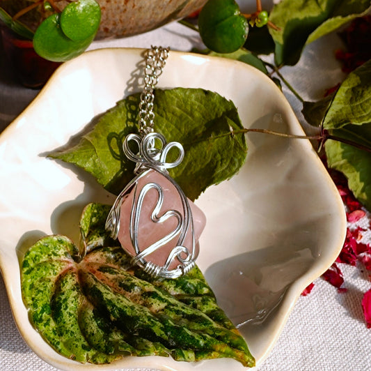 QUARZO ROSA WIRE-WRAPPED